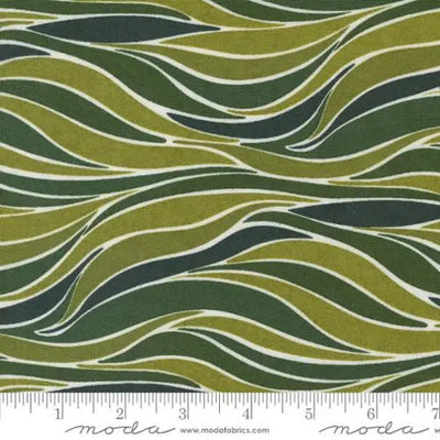 Pine Valley Mistletoe Sleigh Ride Stripes Green 44"/45" Fabric Per Yard - Prismatic Fiber Arts