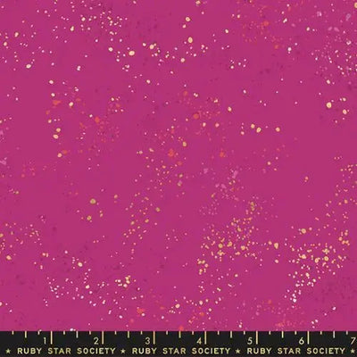 Pink Berry Speckled Metallic Cotton Wideback Fabric per yard - Prismatic Fiber Arts