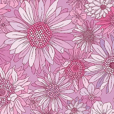 Pink Best Friends Sleepovers Cotton Wideback Fabric per yard - Prismatic Fiber Arts