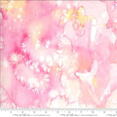Pink Fuchsia Flow Basic Watercolor Painting 44"/45" Fabric Per Yard - Prismatic Fiber Arts