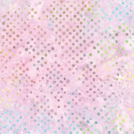 Pink Lilac Diamond Dots Cotton 44"/45" Fabric Per Yard - Prismatic Fiber Arts