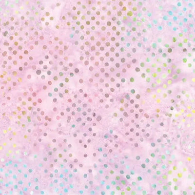 Pink Lilac Diamond Dots Cotton 44"/45" Fabric Per Yard - Prismatic Fiber Arts