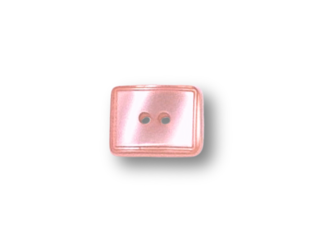 Faux Mother of Pearl Rectangle - 15MM Button - Prismatic Fiber Arts