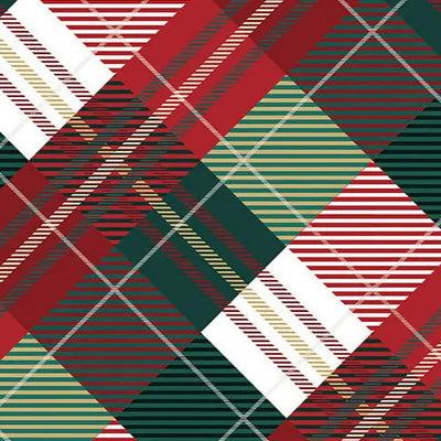 Plaid Tidings Digital Cuddle Multi Fabric per yard - Prismatic Fiber Arts