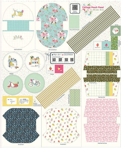 Pouch Panels Cottage Pouch 35 1/2" x 43 1/2" Panel - Prismatic Fiber Arts