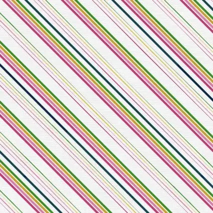 Press Play Bias Stripe 43"/44" Fabric Per Yard - Prismatic Fiber Arts