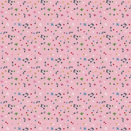 Press Play Music Notes 43"/44" Fabric Per Yard - Prismatic Fiber Arts
