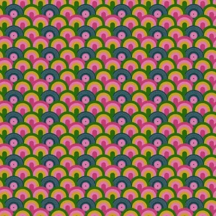 Press Play Rainbow Record 43"/44" Fabric Per Yard - Prismatic Fiber Arts