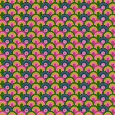 Press Play Rainbow Record 43"/44" Fabric Per Yard - Prismatic Fiber Arts
