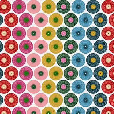 Press Play Record Stripe 43"/44" Fabric Per Yard - Prismatic Fiber Arts