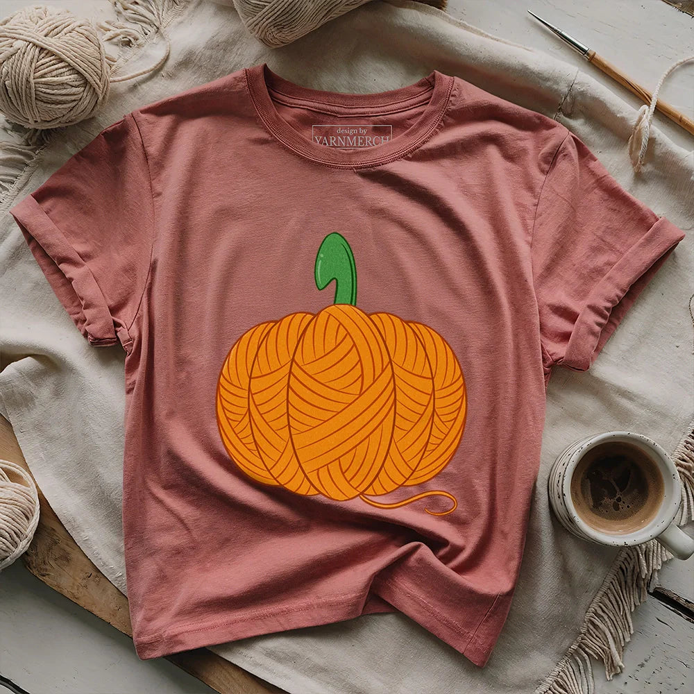 Pumpkin Purl T-shirt - Prismatic Fiber Arts