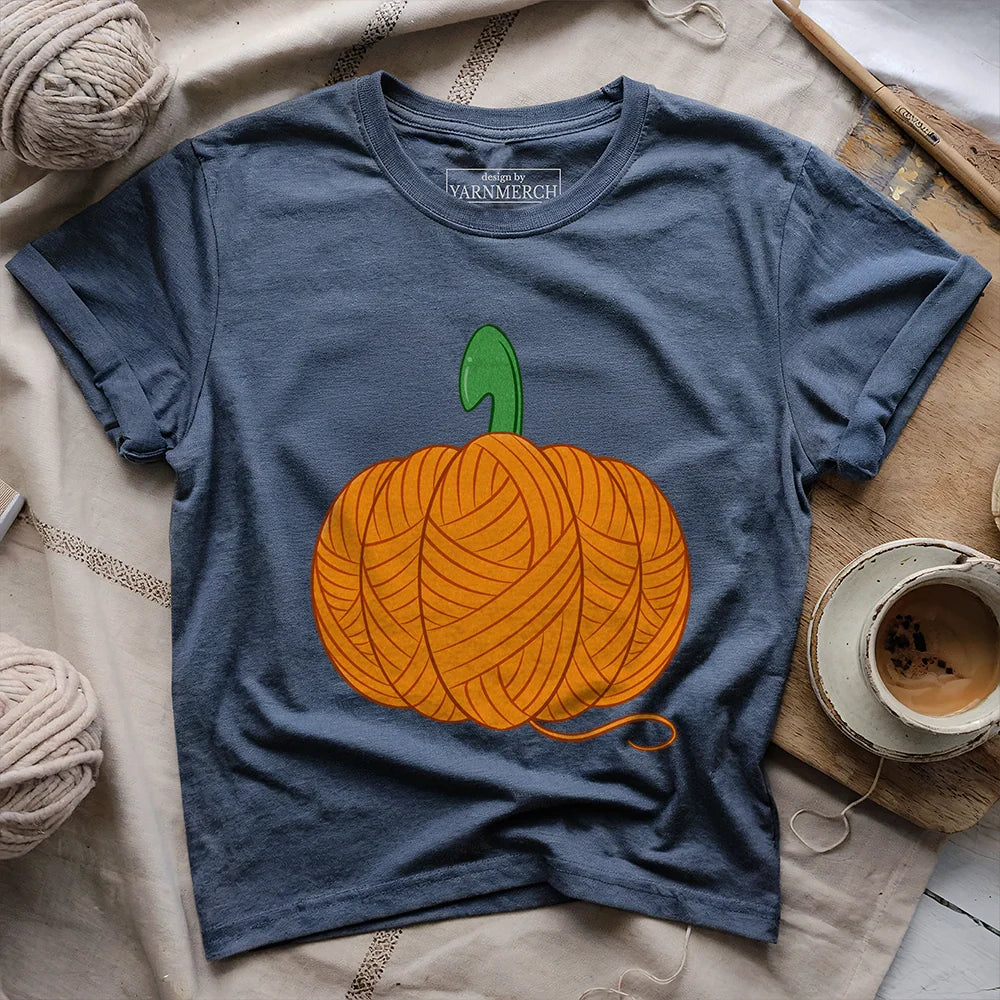 Pumpkin Purl T-shirt - Prismatic Fiber Arts