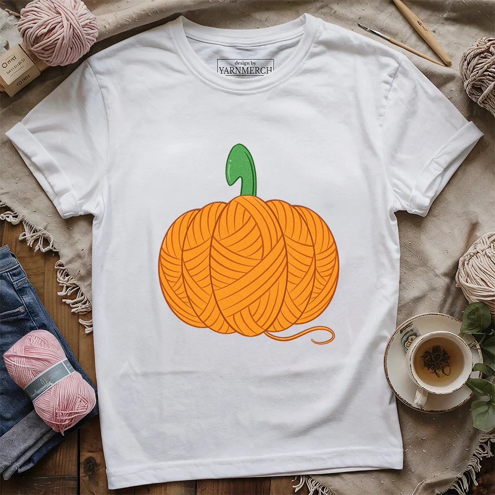 Pumpkin Purl T-shirt - Prismatic Fiber Arts