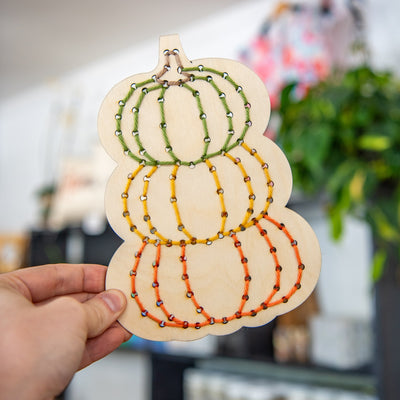Pumpkin Yarn Embroidery Kit - Prismatic Fiber Arts