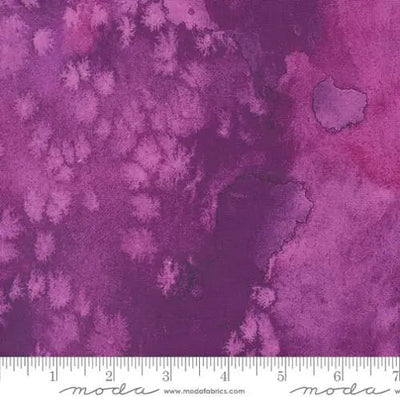 Purple Amethyst Flow Basic Watercolor Painting 44"/45" Fabric Per Yard - Prismatic Fiber Arts
