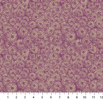 Purple Dahlias Indelible by Anna Maria for Northcott Cotton 44"/45" Fabric Per Yard - Prismatic Fiber Arts