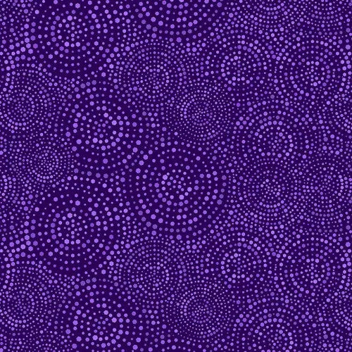 Purple Hexi Dots Cotton Wideback Fabric per yard - Prismatic Fiber Arts