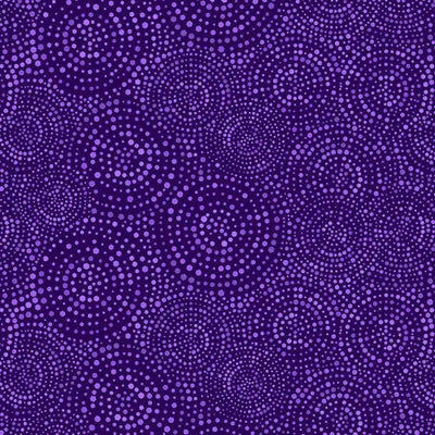Purple Hexi Dots Cotton Wideback Fabric per yard - Prismatic Fiber Arts