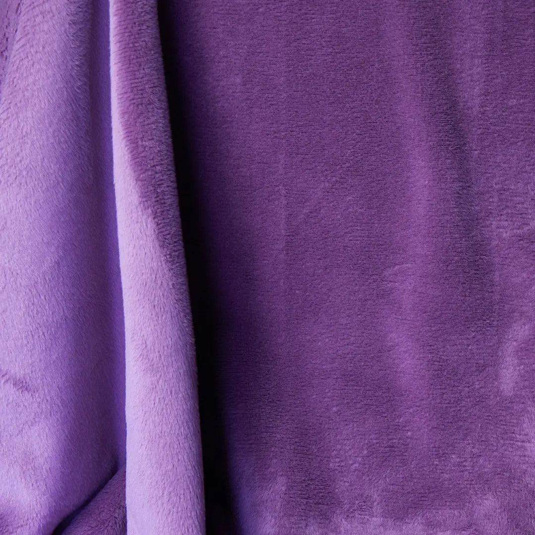 Purple Wineberry Cuddle 3 Extra Wide Solid Fabric per yard - Prismatic Fiber Arts