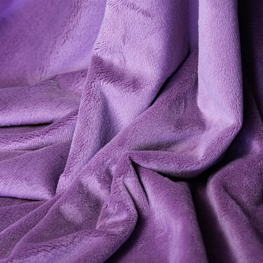 Purple Wineberry Cuddle 3 Extra Wide Solid Fabric per yard - Prismatic Fiber Arts