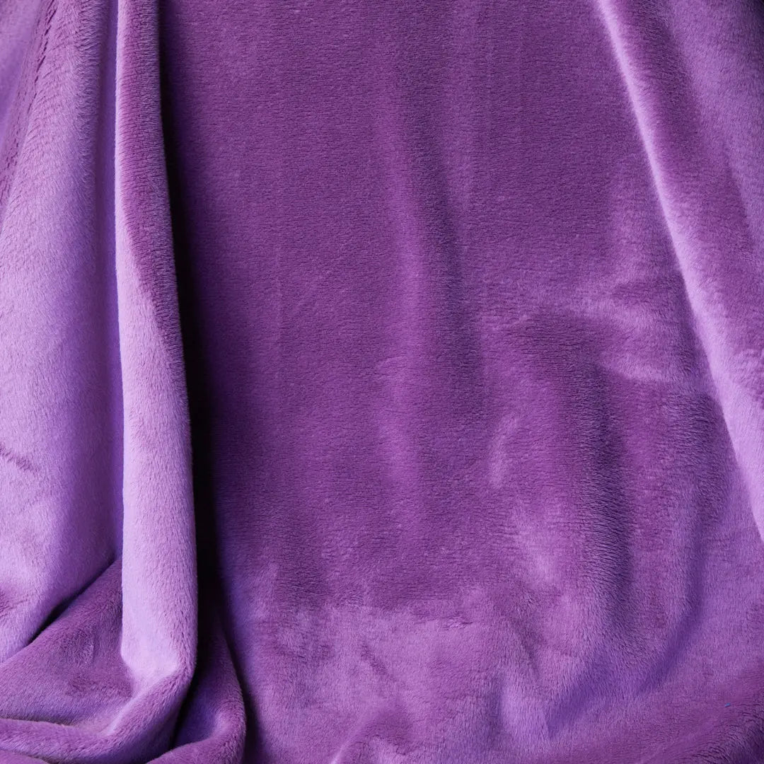 Purple Wineberry Cuddle 3 Extra Wide Solid Fabric per yard - Prismatic Fiber Arts