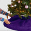Premium Faux Fur Christmas Tree Skirt - 30 Inch | Luxurious Holiday Decorations - Prismatic Fiber Arts