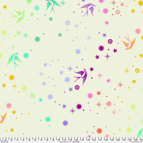Natural Fairy Dust XL Cotton Candy Cotton Wideback Fabric per yard - Prismatic Fiber Arts