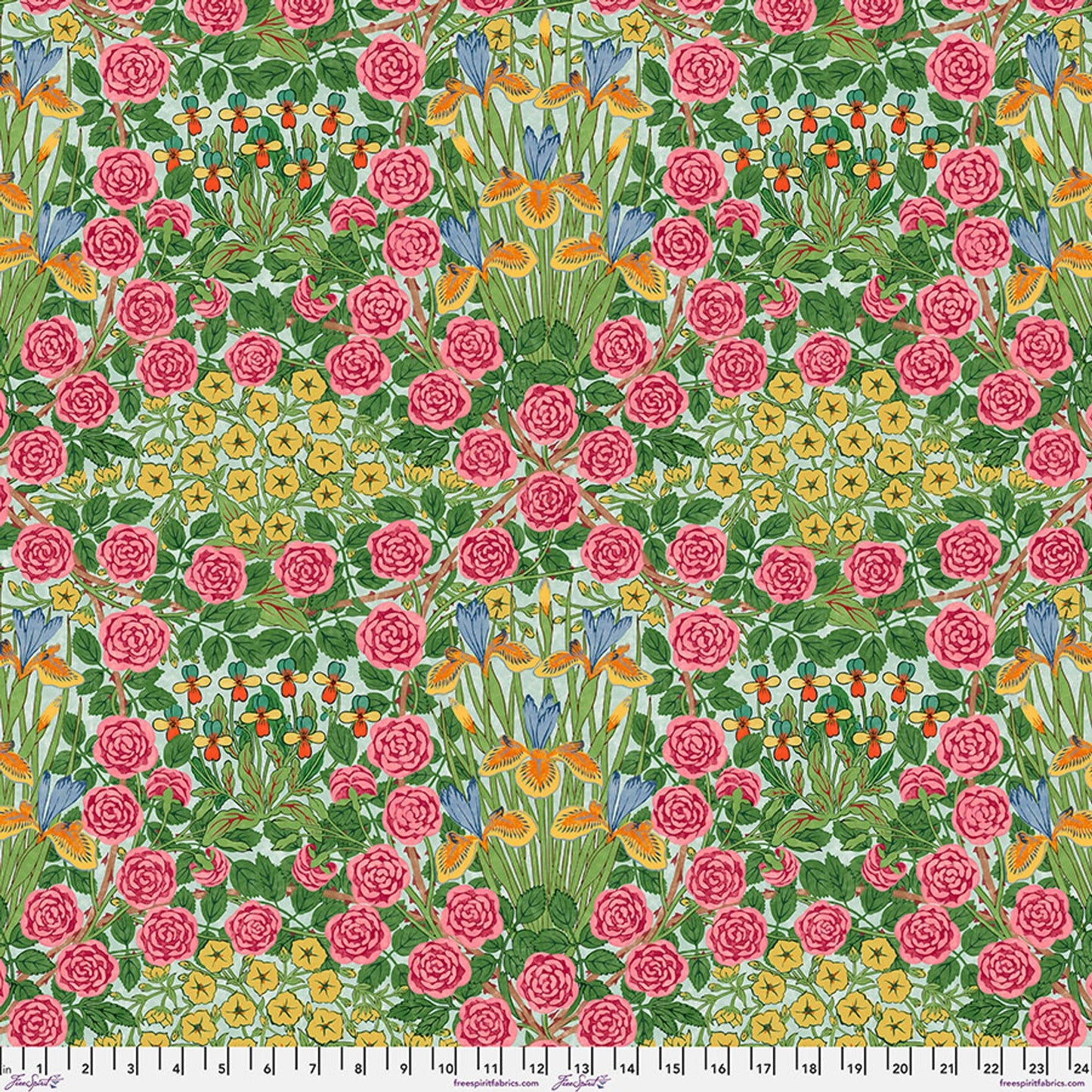 Campanula Seaglass Bedford Park 108" Cotton Wideback Fabric per yard - Prismatic Fiber Arts