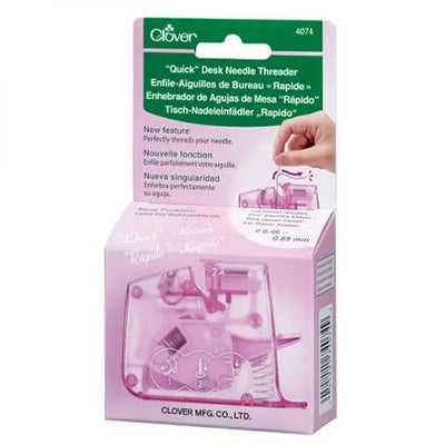 Quick Desk Needle Threader Pink by Clover - Prismatic Fiber Arts