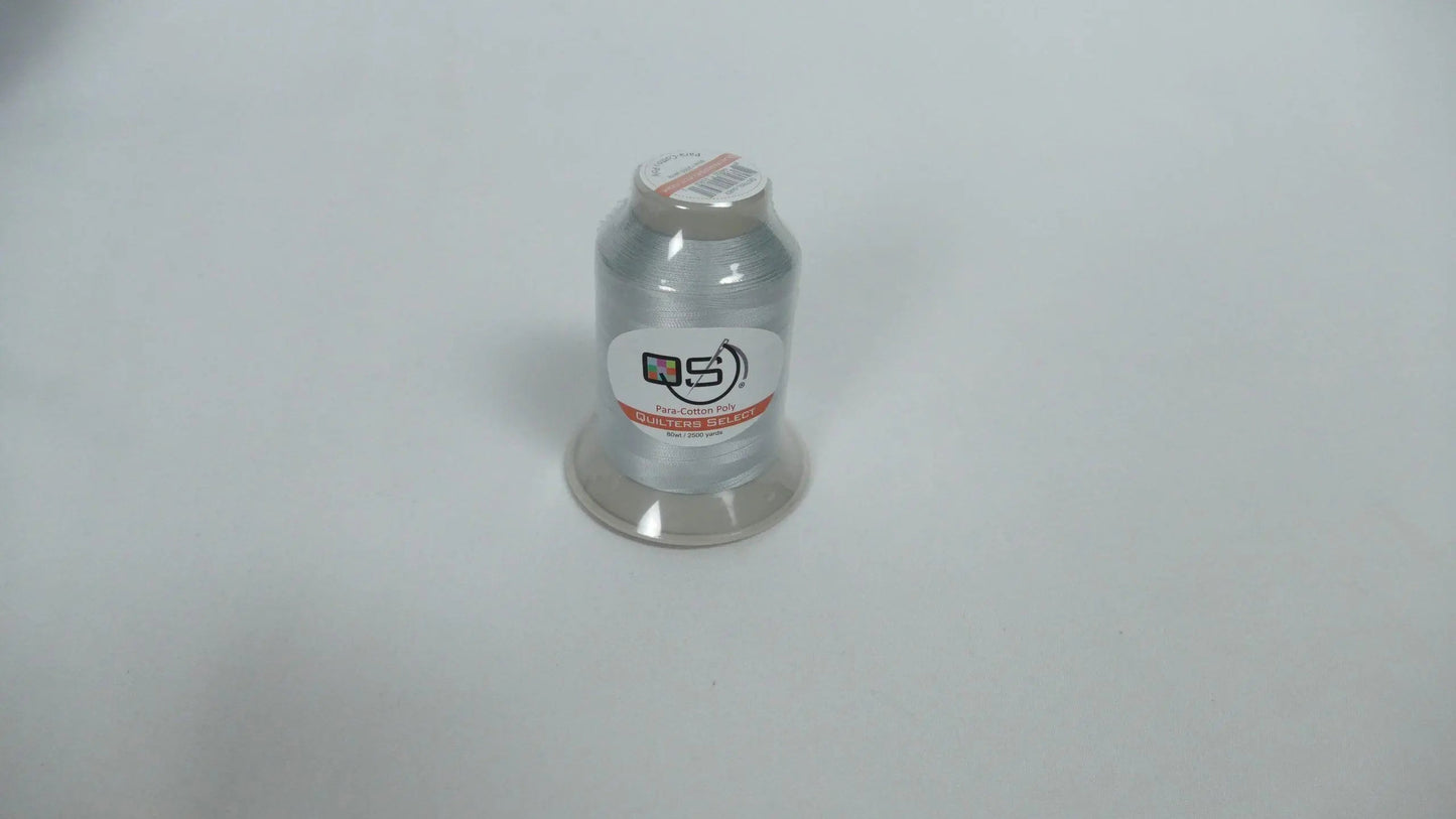 Quilters Select Para-Cotton Poly Thread - 80WT LIGHT GRAY 2500 YD - Prismatic Fiber Arts