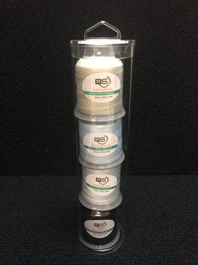 Quilters Select Thread - Tube of 4 colors 2500 YD - ANTIQUE FAIRYD NIMBUS BLACK - Prismatic Fiber Arts
