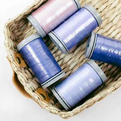 Quilters Select Thread - Tube of 5 colors 400M - PURRFECT PINK CHRYSANTHEMUM AREFEL PLUSH PURPLE PRINCE - Prismatic Fiber Arts