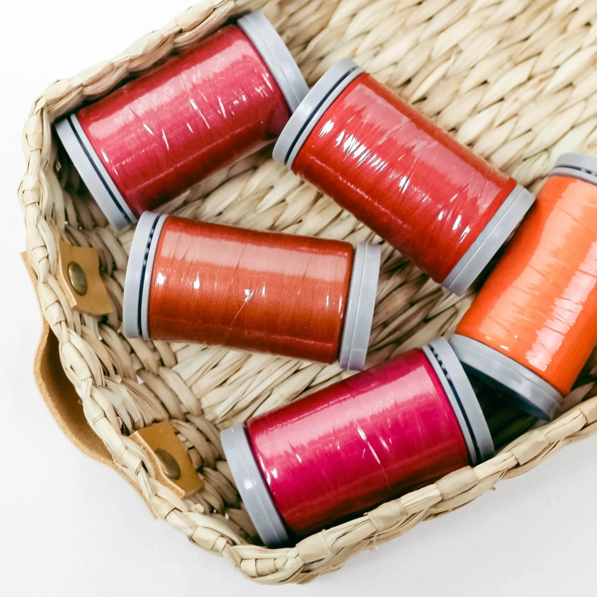 Quilters Select Thread - Tube of 5 colors 400M - ROUGE POPPIES MAGENTA SUNSET AUTUMN LEAVES - Prismatic Fiber Arts
