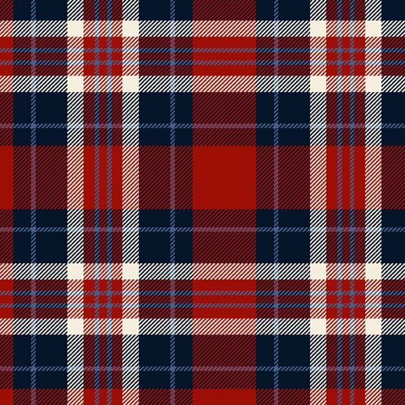 Navy Primo Plaids: Americana Cotton Flannel 44"/45" Fabric Per Yard - Prismatic Fiber Arts