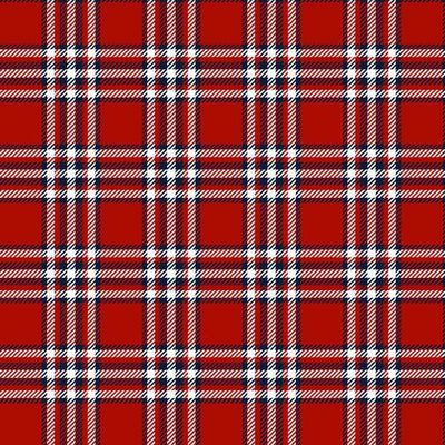 Red Primo Plaids: Americana Cotton Flannel 44"/45" Fabric Per Yard - Prismatic Fiber Arts