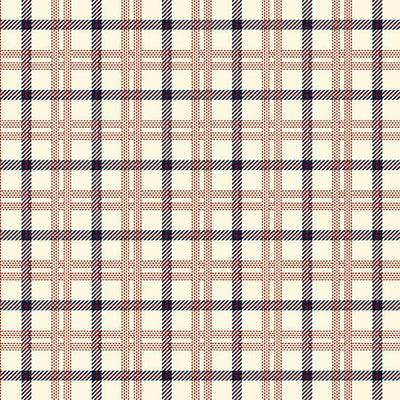 Cream Primo Plaids: Americana Cotton Flannel 44"/45" Fabric Per Yard - Prismatic Fiber Arts