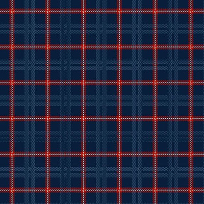 Blue Primo Plaids: Americana Navy Cotton Flannel 44"/45" Fabric Per Yard - Prismatic Fiber Arts
