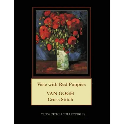 Vase with Red Poppies: Van Gogh Cross Stitch Pattern