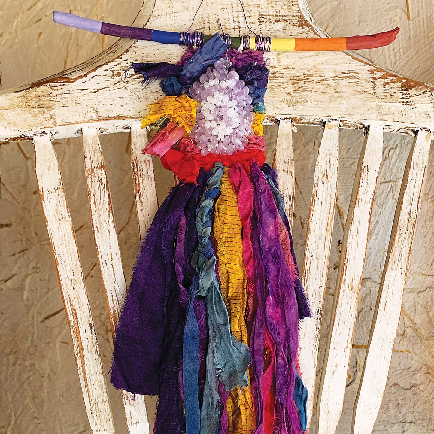 Jewel Loom Wood Bead Loom Weaving Loom Kit Small Sun Weaver 5" x 9.75" - Prismatic Fiber Arts