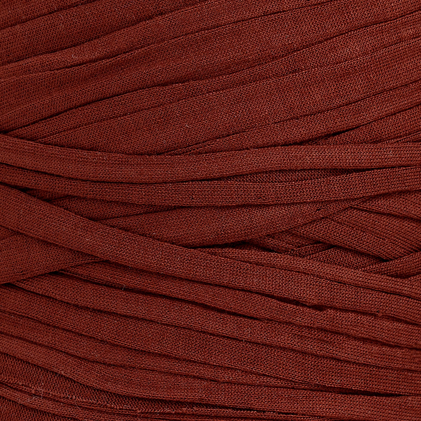 Recycled T-Shirt Fabric Yarn - Red Amber Color - Prismatic Fiber Arts