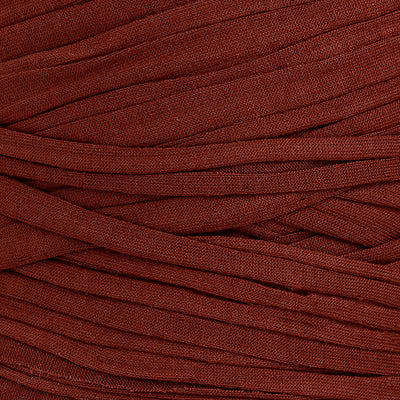 Recycled T-Shirt Fabric Yarn - Red Amber Color - Prismatic Fiber Arts