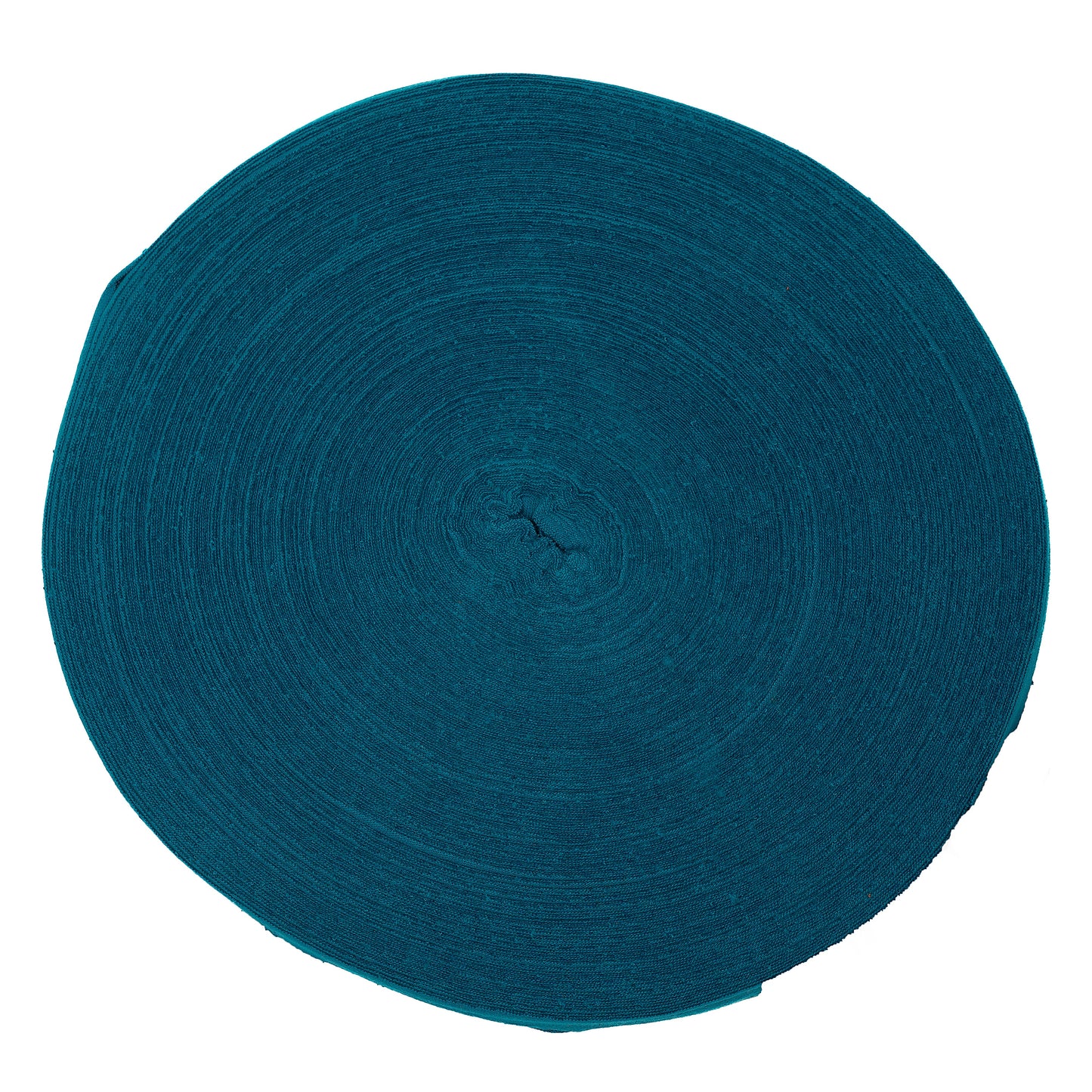 Ribbon Cotton T-Shirt Yarn Peacock Blue Color - Prismatic Fiber Arts