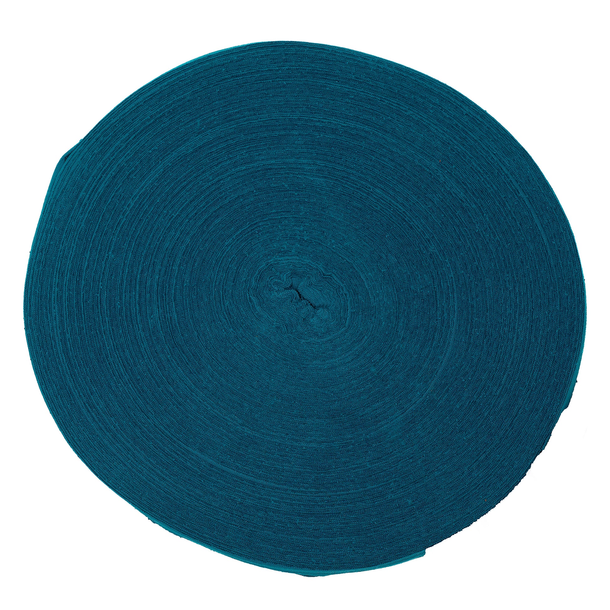 Ribbon Cotton T-Shirt Yarn Peacock Blue Color - Prismatic Fiber Arts