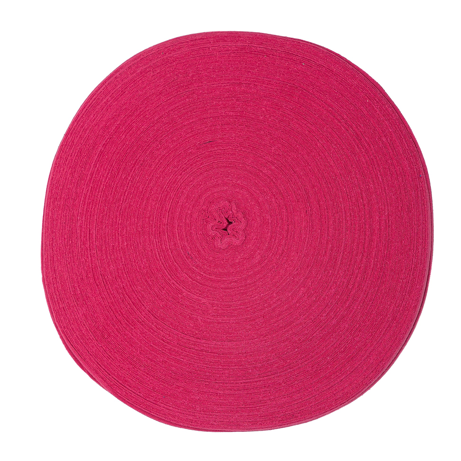 Ribbon Cotton T-Shirt Yarn Raspberry Color - Prismatic Fiber Arts