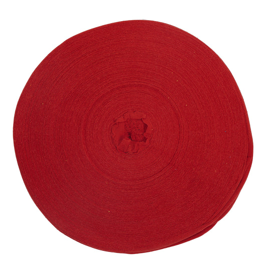 Ribbon Cotton T-Shirt Yarn Red Color - Prismatic Fiber Arts