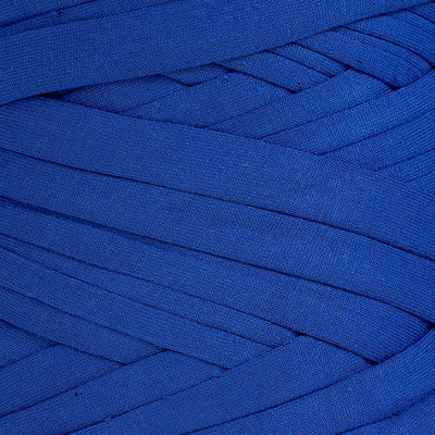 Recycled T-Shirt Fabric Yarn - Royal Blue Color - Prismatic Fiber Arts