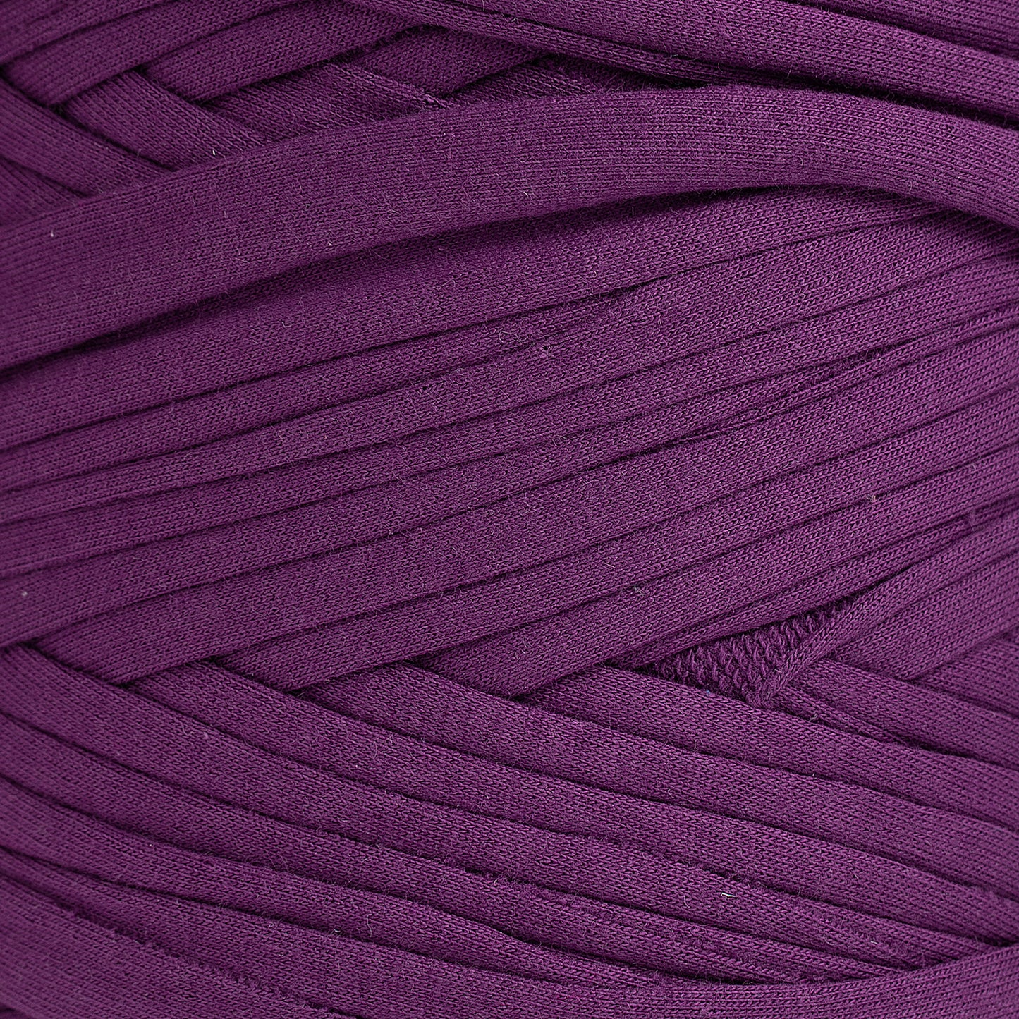 Recycled T-Shirt Fabric Yarn - Royal Purple Color - Prismatic Fiber Arts