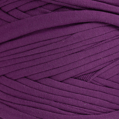 Recycled T-Shirt Fabric Yarn - Royal Purple Color - Prismatic Fiber Arts