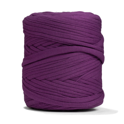 Recycled T-Shirt Fabric Yarn - Royal Purple Color - Prismatic Fiber Arts