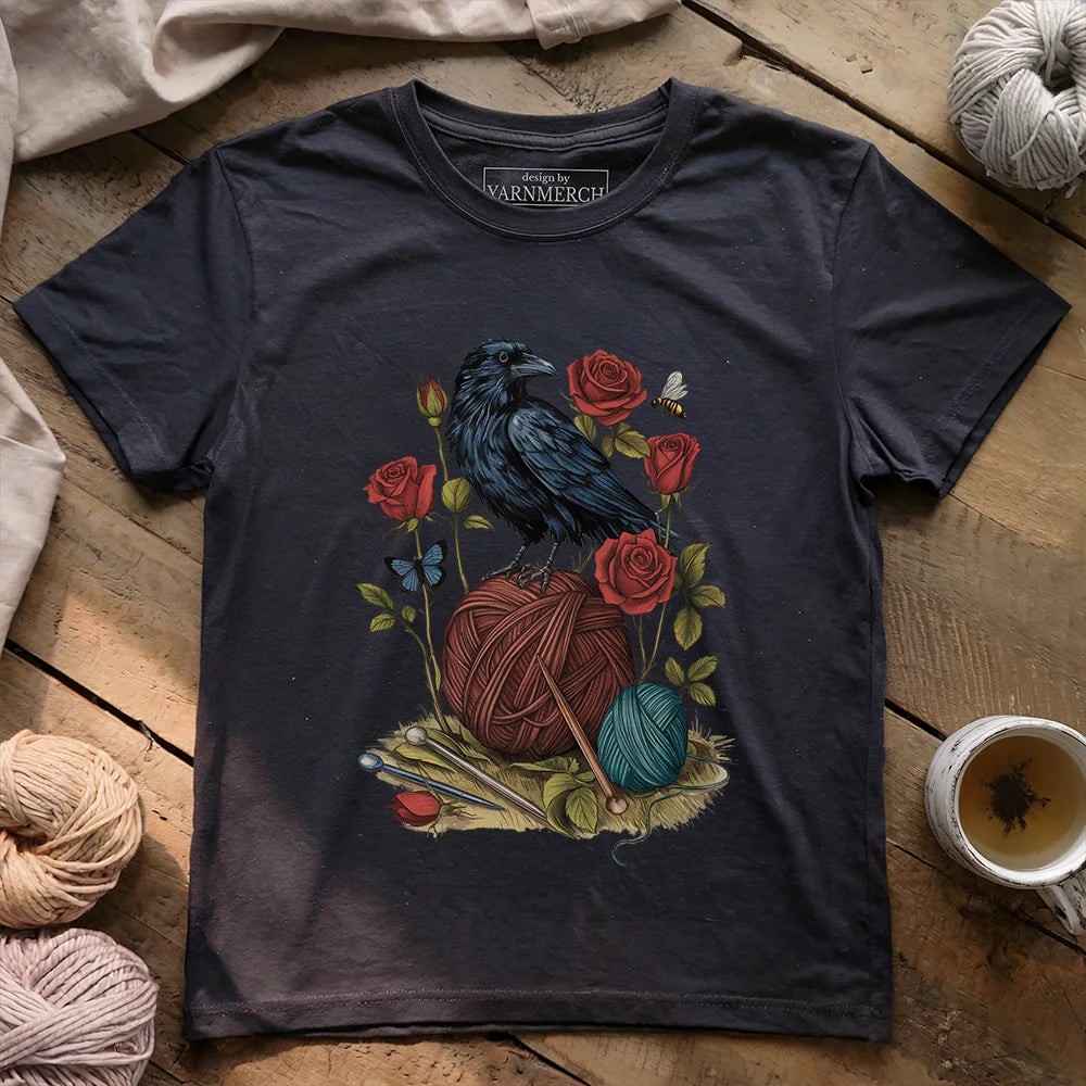 Raven & Rose Threads T-shirt - Prismatic Fiber Arts